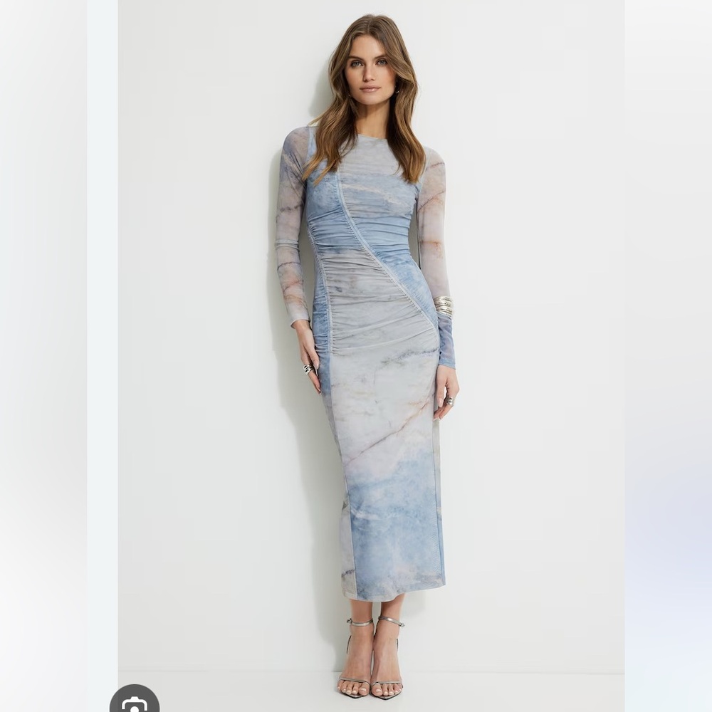 Dynamite mesh midi dress